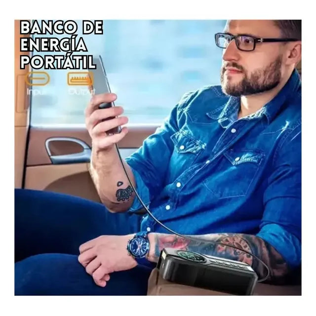 Compresor 2 en 1 - Arrancador de batería & compresor de aire