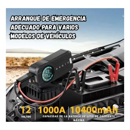 Compresor 2 en 1 - Arrancador de batería & compresor de aire