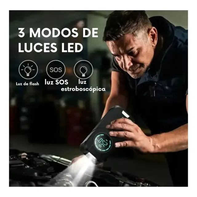Compresor 2 en 1 - Arrancador de batería & compresor de aire